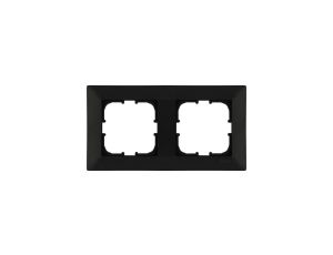 Ramka podwójna Exen seria Odak czarny metalik O102/14E