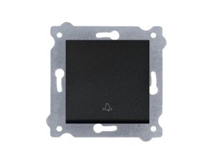 Przycisk dzwonkowy Czarny Metalik 207/14E EXEN