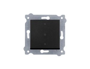 Łącznik pojedynczy roletowy trójpozycyjny Czarny metalik 218/14E