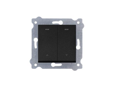 Łącznik roletowy 10A 250V Czarny Metalik 217/14E EXEN