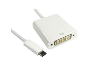 Kabel adaptera, 1080p, do wyświetlaczy: 1, USB C, DVI