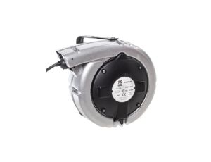 15m Przedłużacz bębnowy 15m 2,5 mm 0 gniazda z automatycznym zwijaniem 15A 230 V Czarny PVC Szpula kablowa