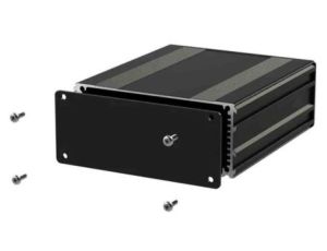 Obudowa urządzeń elektronicznych, Aluminium, Czarny, 80 x 108.5 x 45mm, RS PRO