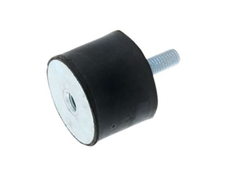 Nóżka z gwintem, M10, Ø 70mm, materiał: Guma naturalna 60Shore A, RS PRO