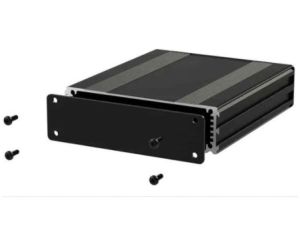 Obudowa urządzeń elektronicznych, Aluminium, Czarny, 160 x 108.5 x 30mm, RS PRO