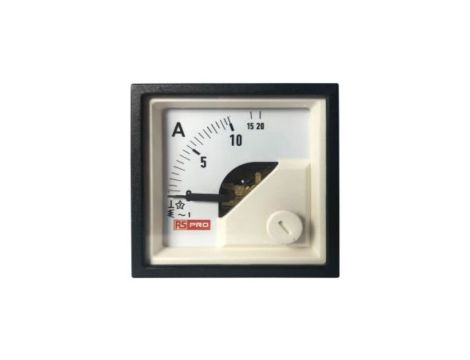 Amperomierz analogowy panelowy 20 (Input)A AC -10C do +65C RS PRO