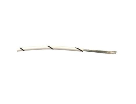 Przewód jednożyłowy linkowy, 0,5 mm, 16/0,2 mm, 20 AWG, PVC, 1 kV AC, Czarny/Biały, dł. 100m, RS PRO