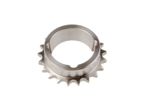 Koło łańcuchowe drabinkowe, 21 zębów, 08B-1, Nakrętka stożkowa, śr toczna: 85.22mm, Stal
