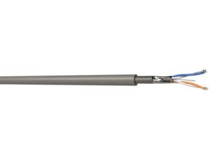 Kabel Ekranowany 2 x 2 0,22 mm 300 V Niska emisja dymu, bez halogenu (LSZH) 7.90mm 100m RS PRO