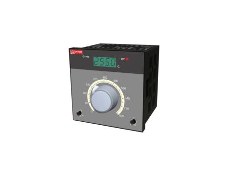 Regulator temperatury PID panelowy 2-wyjściowy, Uz 230 V AC, 0→ 50 C, 0→ 800 C., 72 x 72mm