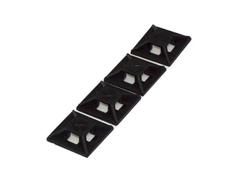 Mocowanie opaski kablowej samoprzylepne, 12.5mm x 12,5 mm, kolor: Czarny, 100-szt., RS PRO