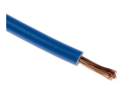 Przewód jednożyłowy linkowy, 2491X, 0,75 mm, 24/0,2 mm, 18 AWG, PVC, 500 V, Niebieski, dł. 100m, RS PRO
