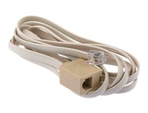 Rozszerzenie RJ, Cat3, 1 portów RJ11 żeńskie, RJ11 męskie, 2 m