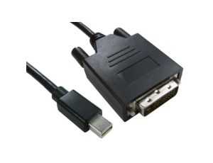Kabel DisplayPort 2m Męskie Mini DisplayPort to Męski przewód DVI-D. Czarny