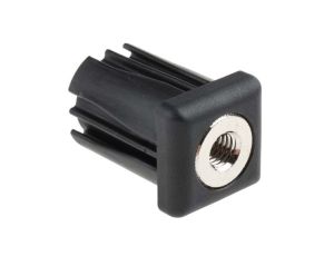 Wkładka gwintowana do rury, profil: Kwadrat, 30 x 30 x 43mm, M10