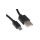 Kabel USB, dł. 0.5m, kolor: Czarny