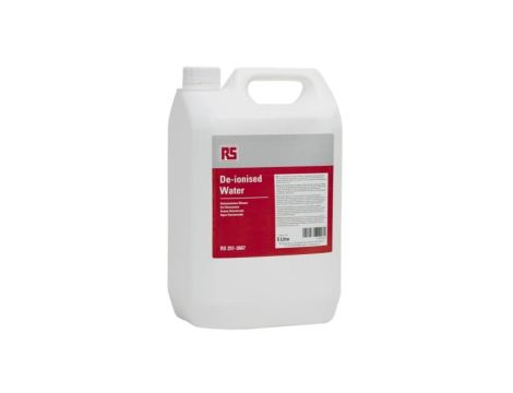 Woda dejonizowana, Puszka, zastosowanie: Płytki drukowane, 5 l, RS PRO