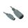 Kabel KVM, dł. 150mm - Wtyk 6-stykowy Mini DIN - Żeńskie 5-stykowe złącze DIN, kolor: Szary, RS PRO