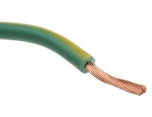 Przewód jednożyłowy linkowy, 2491X, 1,5 mm, 30/0,25 mm, 16 AWG, PVC, 750 V, Zielony/Żółty, dł. 100m, RS PRO