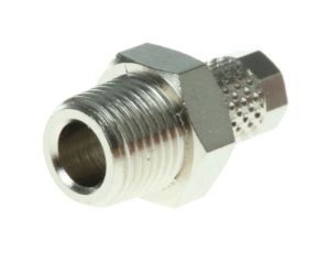 Adapter gwintowany prosty gwint – rura, 15 barów