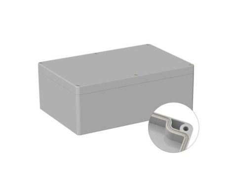 Obudowa ogólnego użytku ekranowana Szary IP66 Silikon, 160 x 240.3 x 90mm, RS PRO 5U3