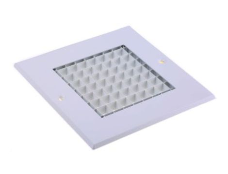 Kratka, Biały, Aluminium, 125 x 125mm 32mm