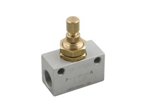 Regulator przepływu, 1/4 cala, żeńska, 6,35 mm, RS PRO, materiał: Aluminium