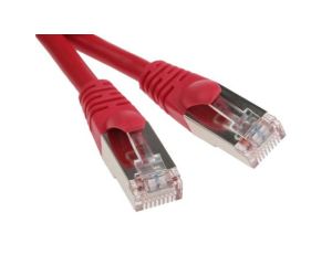 Kabel kat. 5e F/UTP Czerwony 500mm