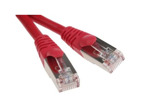 Kabel kat. 5e F/UTP Czerwony 500mm