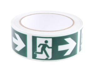 Taśma odblaskowa, kolor: Zielony, 40mm x 10m, RS PRO