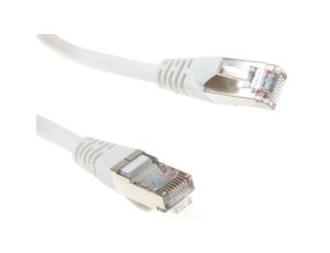 Kabel kat. 5e Folia Biały 2m