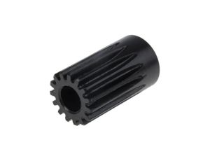 Koło zębate walcowe, moduł: 1, l.zębów: 15, śr. piasty: 17mm, śr. otworu: 8mm, Stal