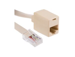 Rozszerzenie RJ, Cat3, 1 portów RJ45 żeńskie, RJ45 męskie, 2 m