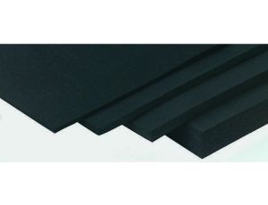 Arkusz gumy, Czarny, 1.13g/cm, 1.2m x 1.2m x 3mm, RS PRO