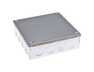 Puszka zaciskowa, Stal Galwanizowany 12 Knockouts 150mm x 150 mm x 50mm 20/25mm Knockout Size RS PRO