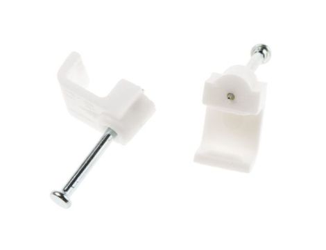 Spinka do kabli Prostokątna obejma do kabli, materiał: PE, 9.9 x 8.5 x 8mm, RS PRO