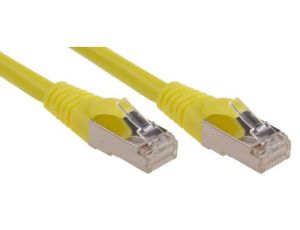 Kabel kategorii 6, Żółty, Wtyk RJ45/męski RJ45dł.: 10m, mat. koszulki: LSZH