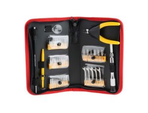 Zestaw końcówek, materiał Stal chromowo-molibdenowo-wanadowa, Hex 0.7, Hex 0.9, Hex 1.3, Hex 1.5, Hex 2, Hex 2.5, Hex