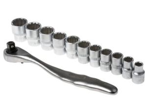 Zestaw nasadek 12 Piece 3/8 in Kwadratowy Drive RS PRO