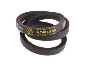 Pas napędowy, profil A, materiał: PET, guma, 13mm x 8mm x 710mm, RS PRO