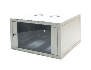 Szafa serwera, Montaż ścienny, 366 x 600 x 400mm, Stal, Szary