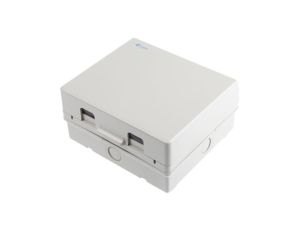 Obudowy z izolowanymi gniazdami, 2 gniazda, IP65, Montaż powierzchniowy