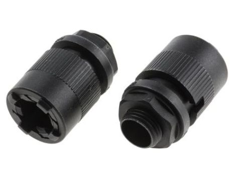 Adapter, Nylon 66 16mm gwint PG-9 RS PRO