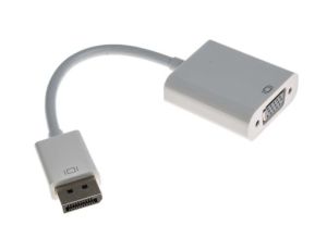 Przejściówka Display Port męskie na D-sub, 15-pinowe (VGA) żeńskie, RS PRO