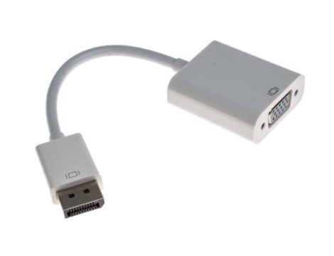 Przejściówka Display Port męskie na D-sub, 15-pinowe (VGA) żeńskie, RS PRO