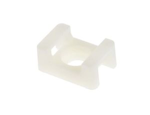Mocowanie opaski kablowej, 23mm x 16 mm, kolor: Biały, 250-szt., -45→ +85 C., RS PRO