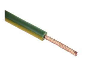 Jednożyłowy kabel sterowniczy CSA 1,5 mm, Maks. +70C 1000 V Zielony/Żółty, RS PRO