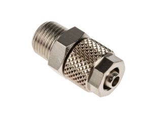 Adapter gwintowany prosty gwint – rura, 15 barów