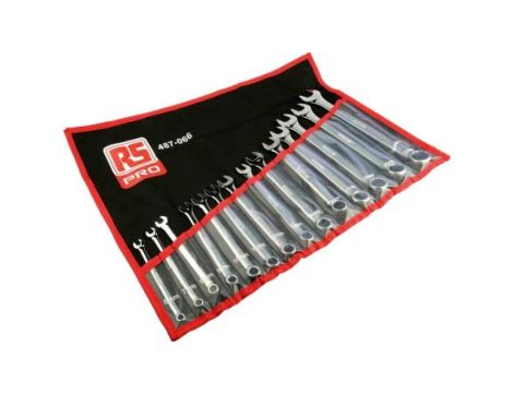 Zestaw narzędzi nastawnych 14 szt. Stal chromowo-wanadowa, RS PRO