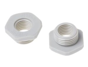 Adapter do dławnic kablowych, M16 → M12, materiał: Nylon 66, kolor: Szary, RS PRO